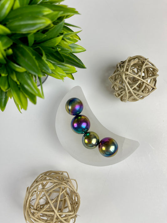 Titanium Aura Quartz Mini Spheres