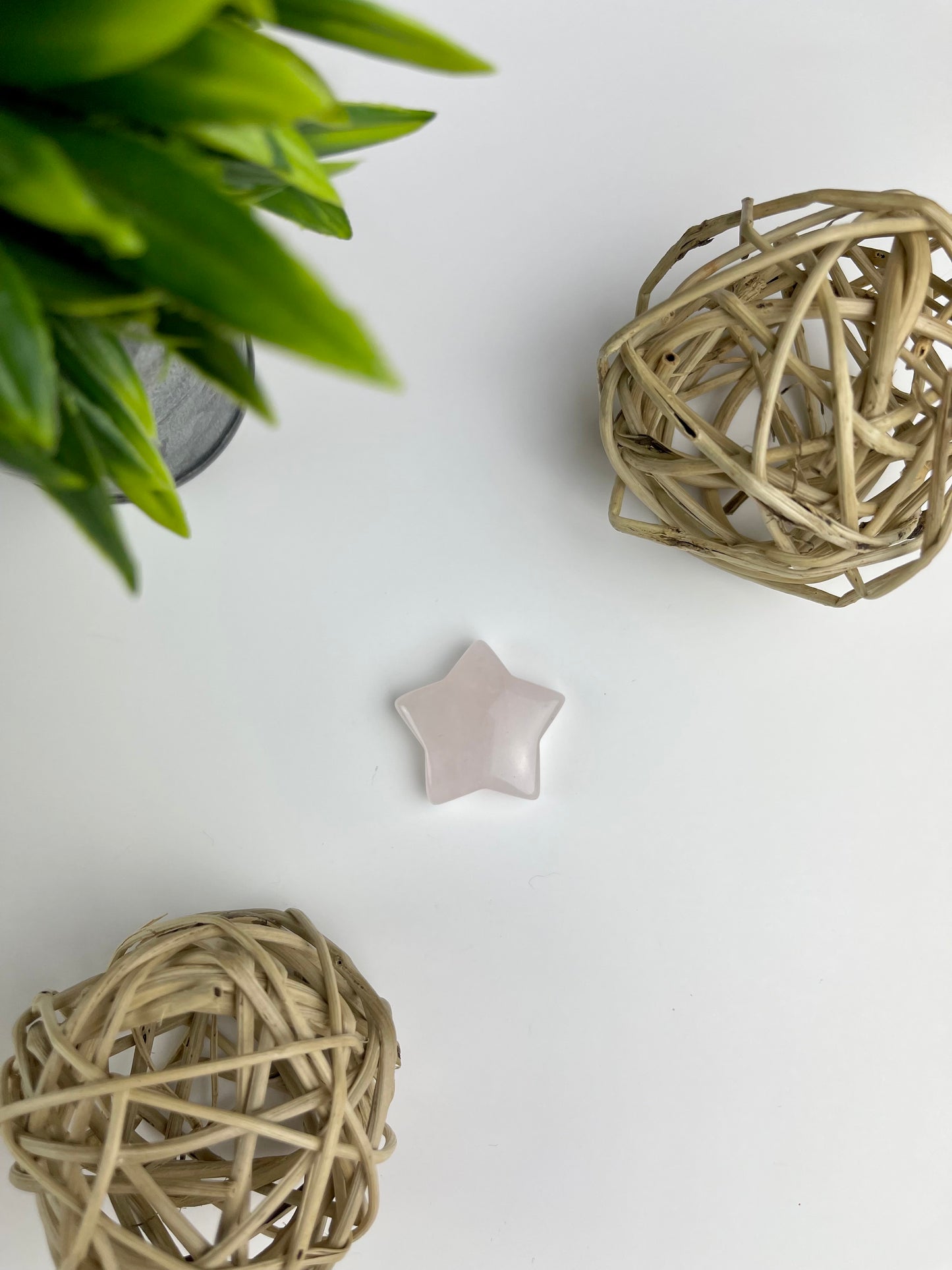 Rose Quartz Crystal Stars
