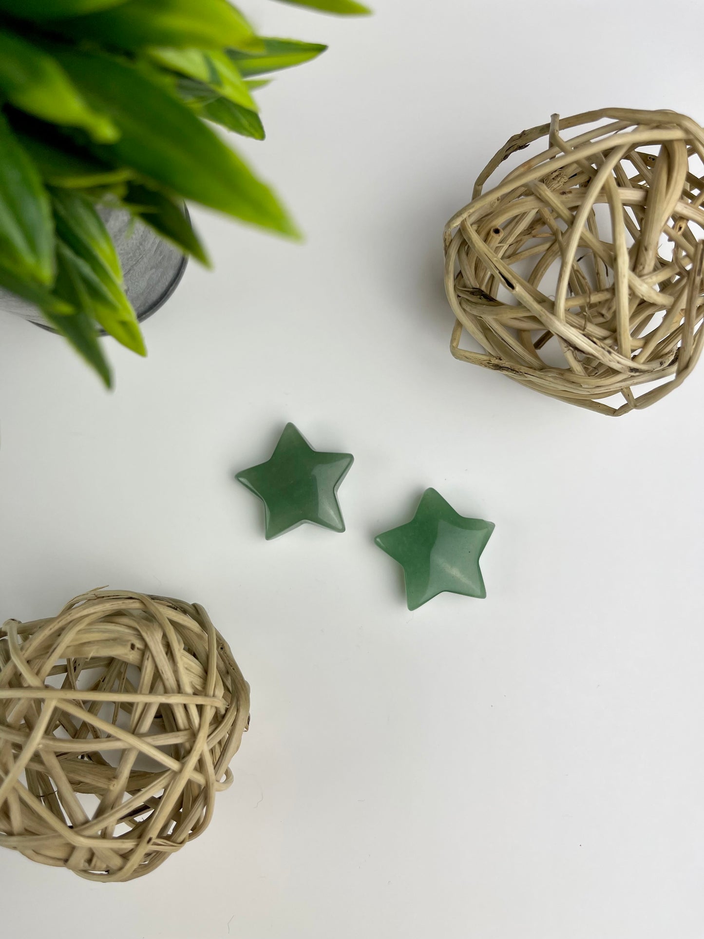 Green Aventurine Crystal Stars