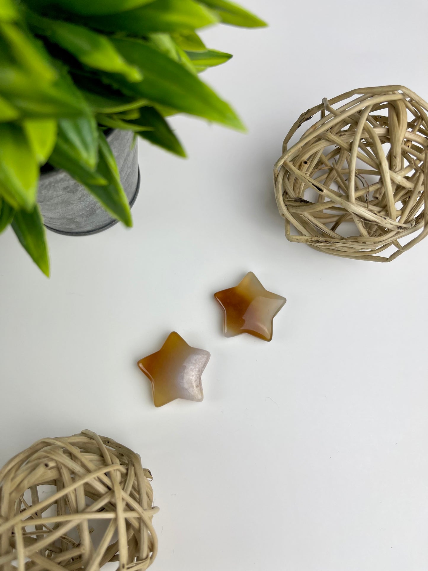 Carnelian Crystal Stars