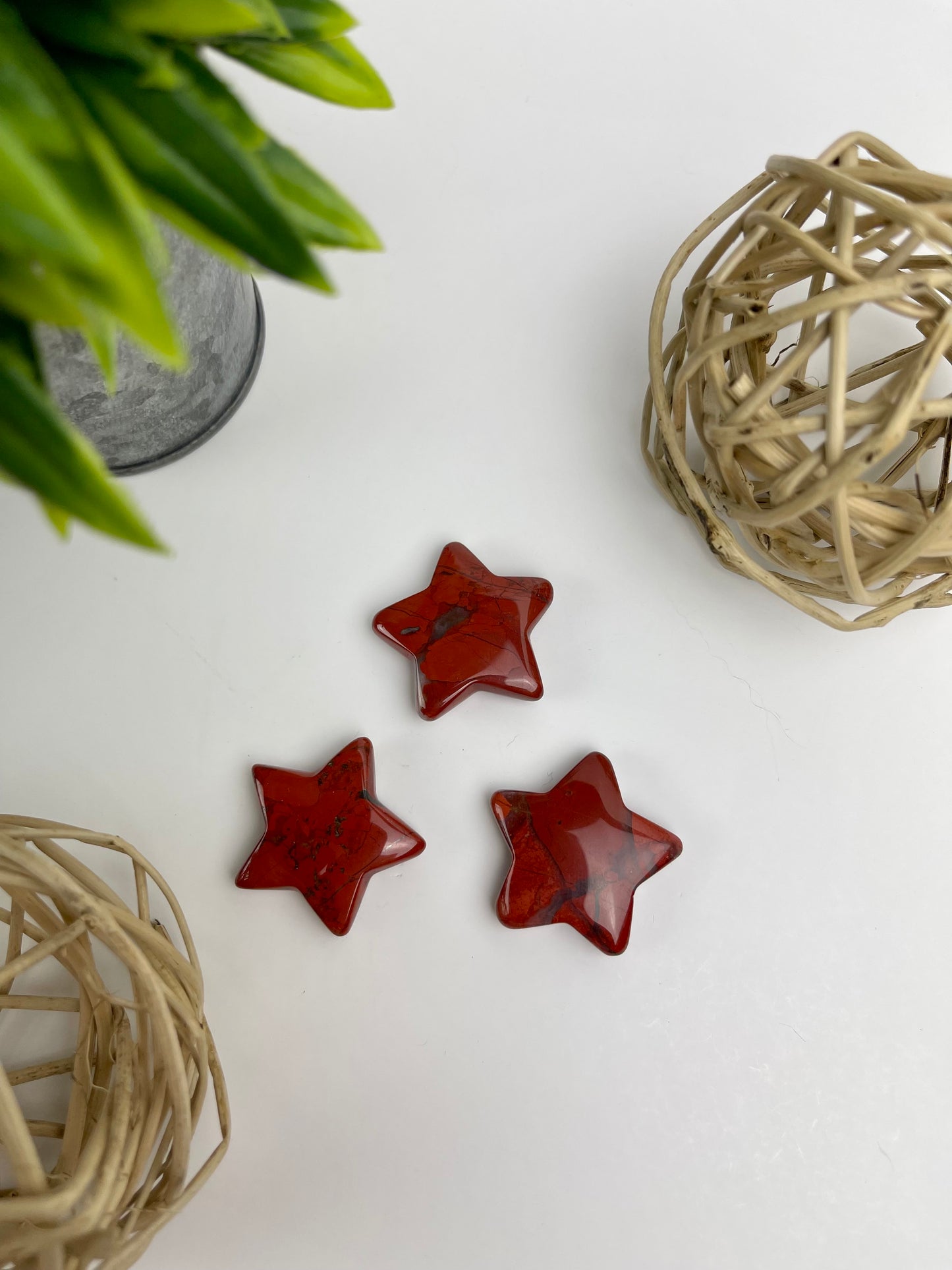 Red Jasper Crystal Stars