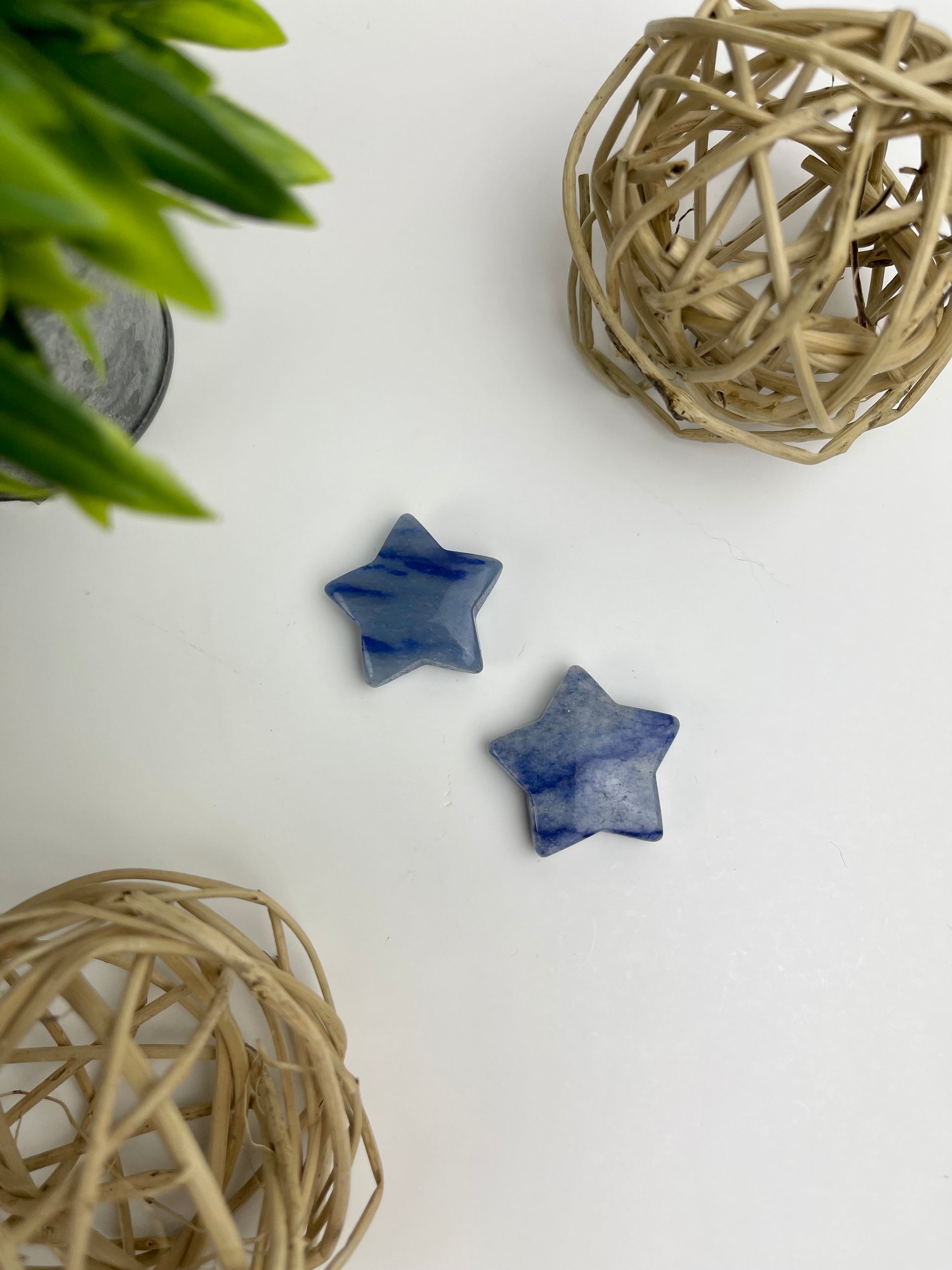 Blue Aventurine Crystal Stars