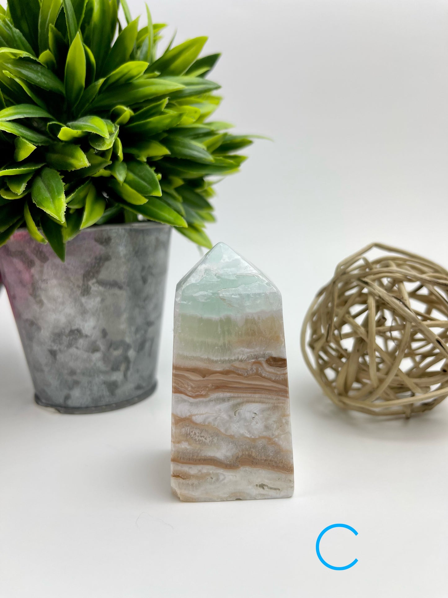 Caribbean Blue Calcite Tower C