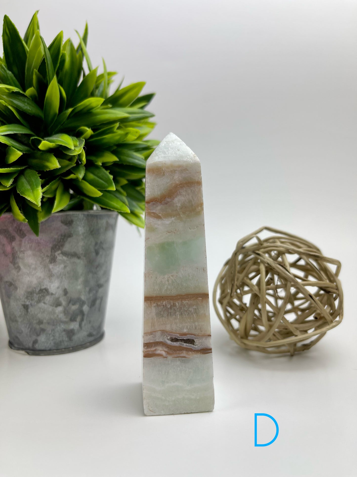 Caribbean Blue Calcite Tower D