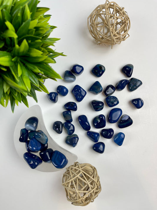 Blue Agate Tumbles