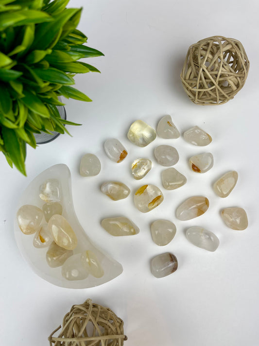 Golden Healer Quartz Tumbles