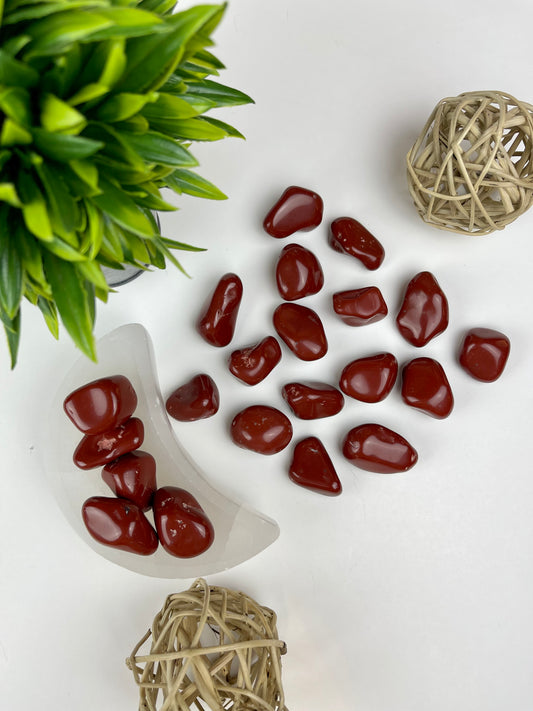 Red Jasper Tumbles - Canadian Crystal Queens