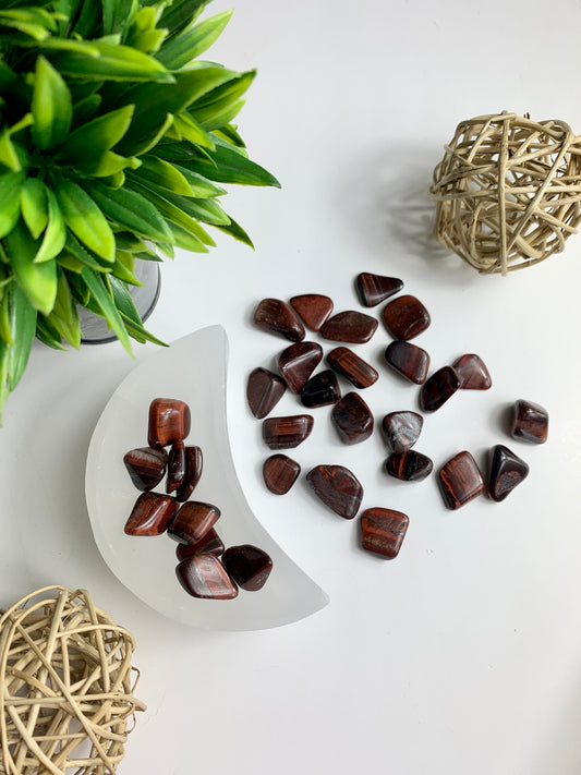 Red Tiger's Eye Tumbles - Canadian Crystal Queens