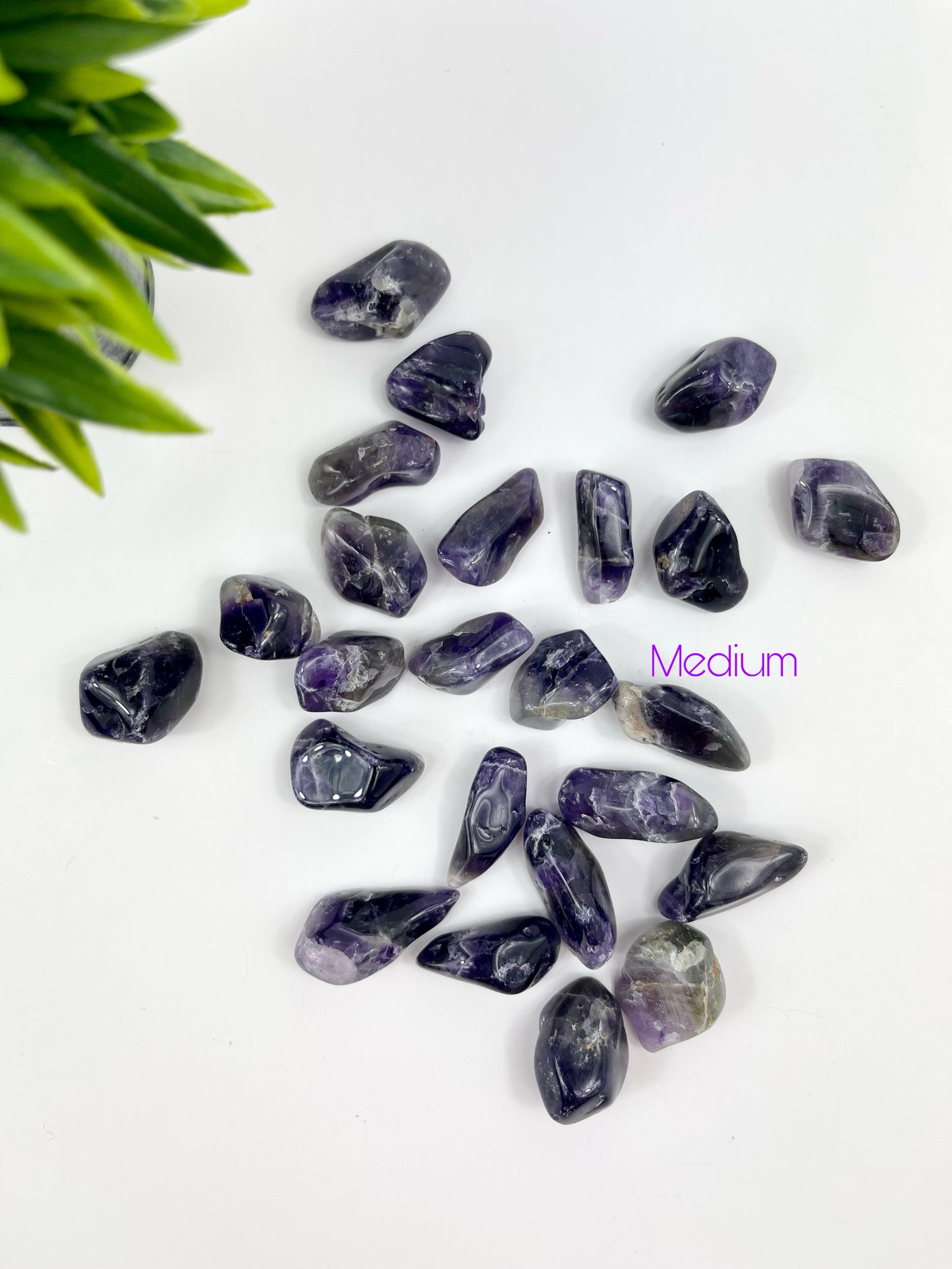 Medium Chevron Amethyst Tumbles
