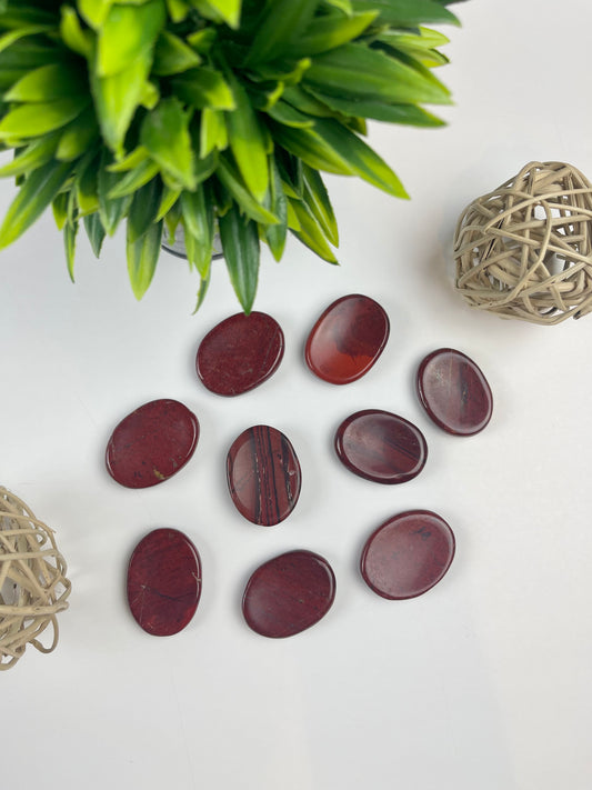 Red Jasper Worry Stones - Canadian Crystal Queens