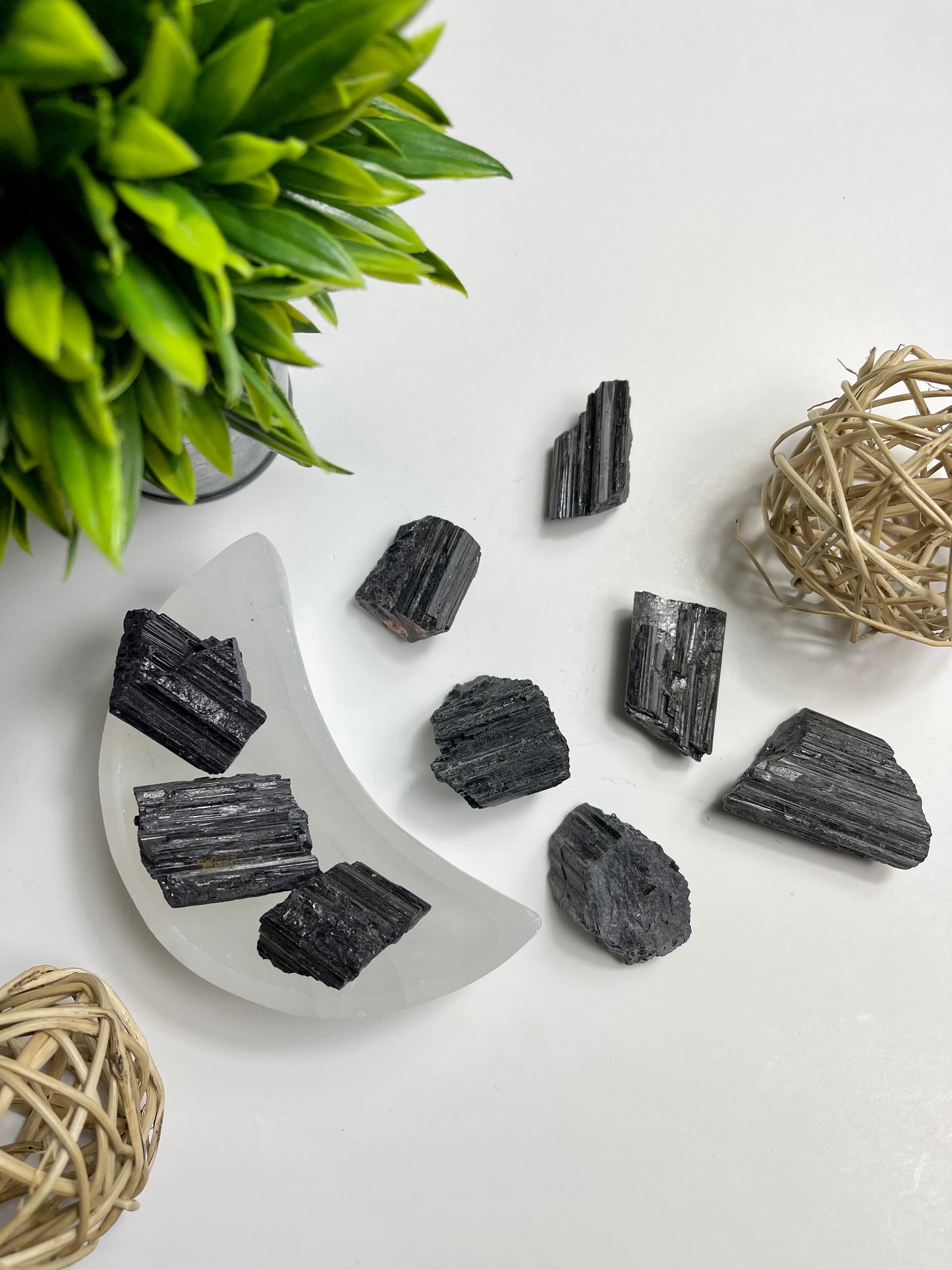 Medium Black Tourmaline Raw Pieces