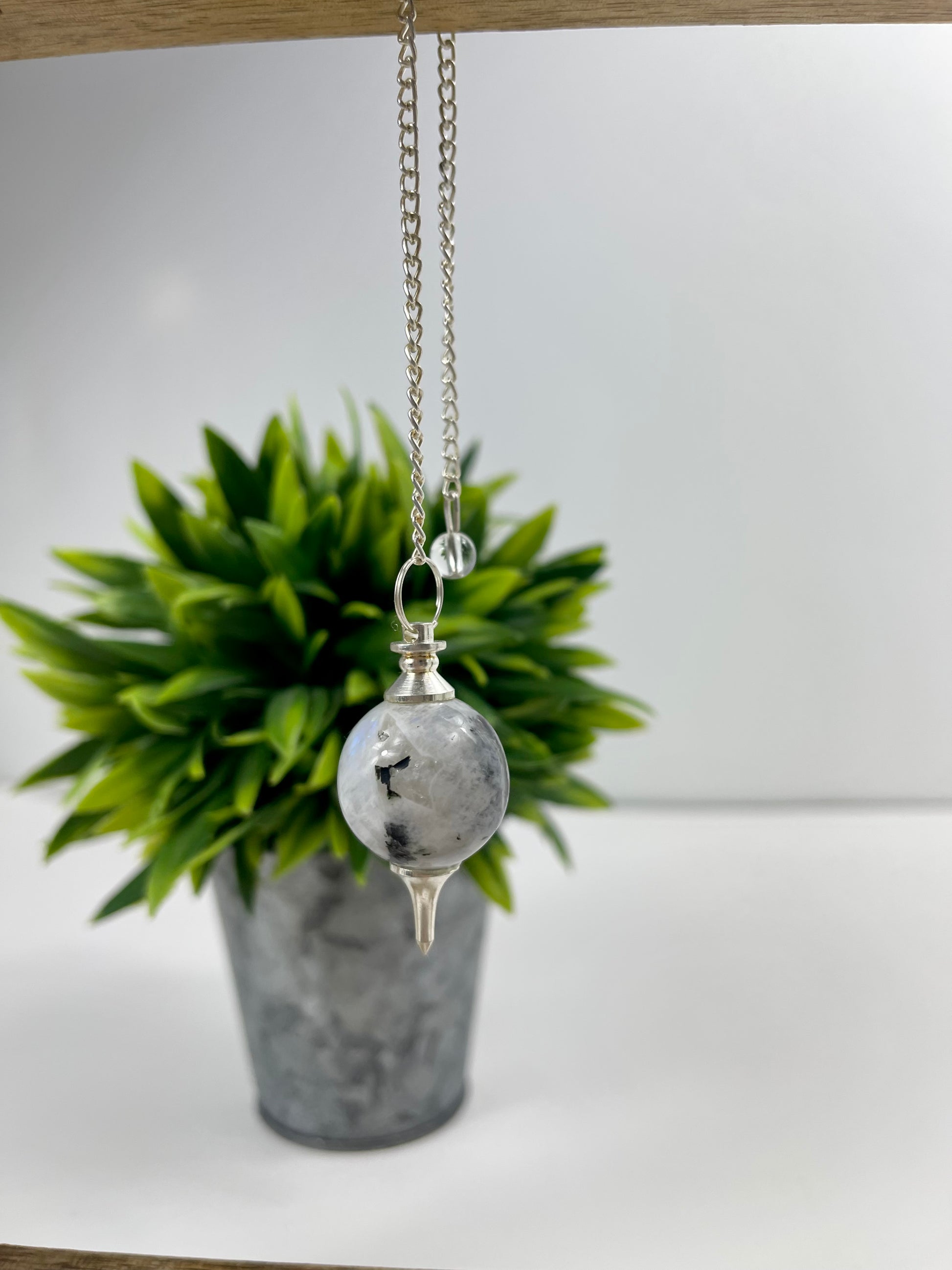 Rainbow Moonstone Pendulum