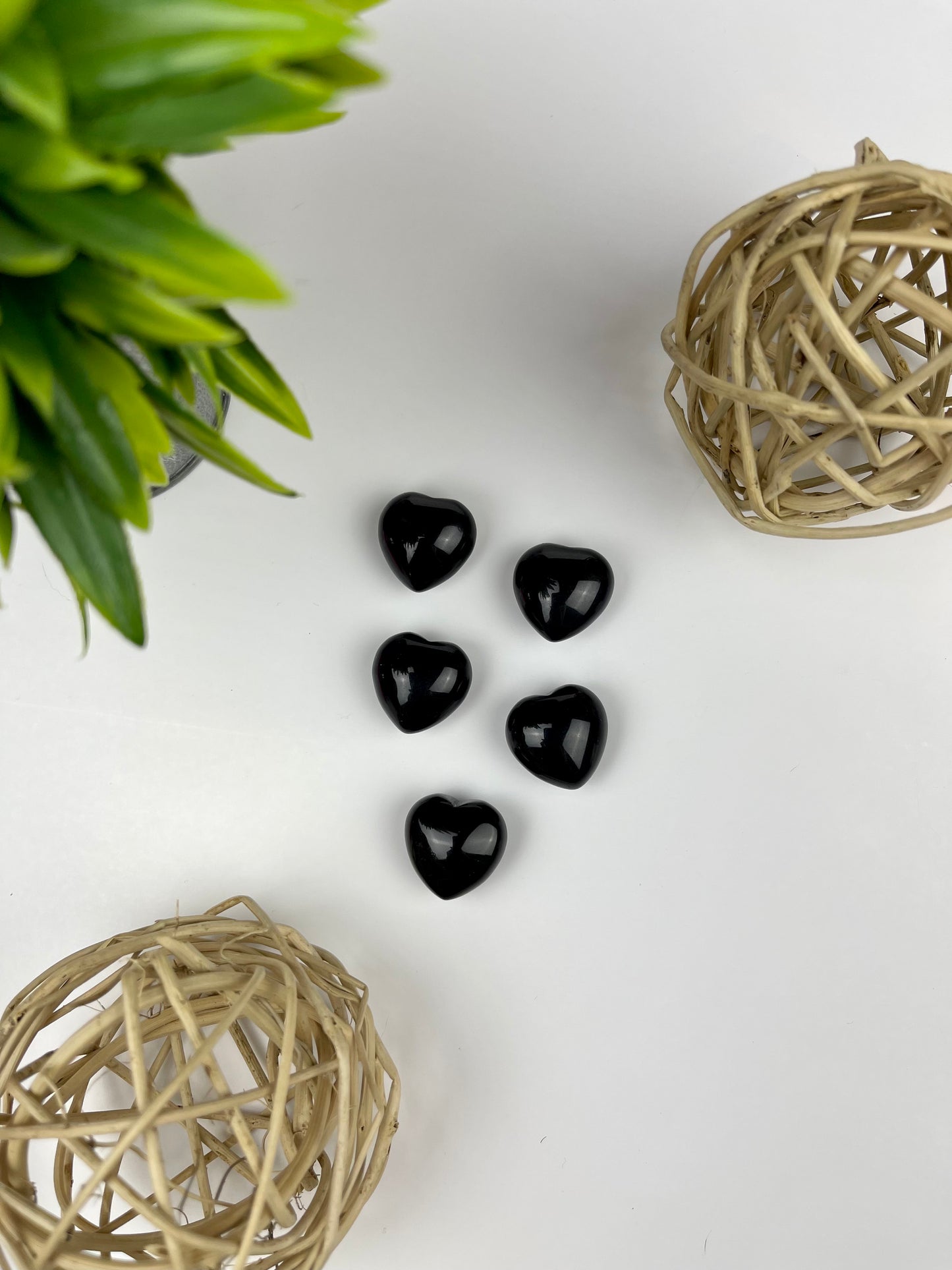 Black Obsidian Small Hearts