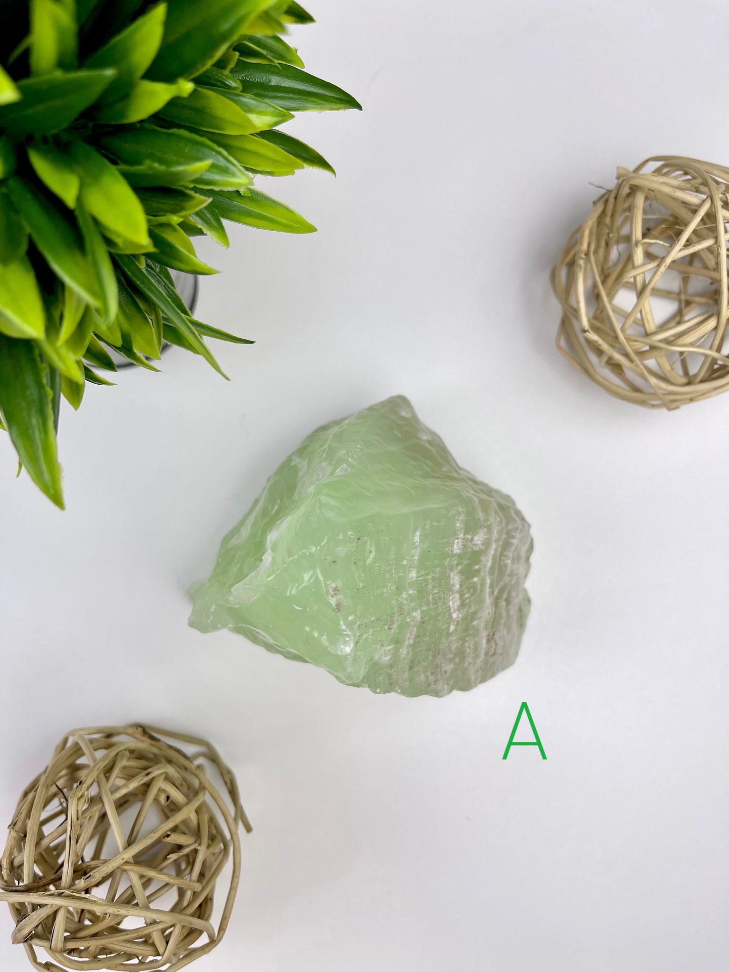 Green Calcite Raw Specimen A