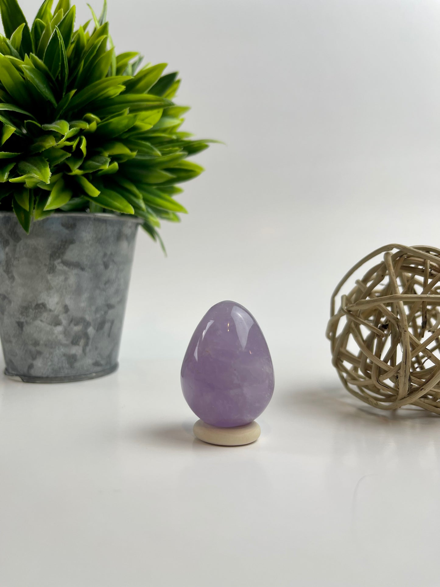 Amethyst Egg on a Stand