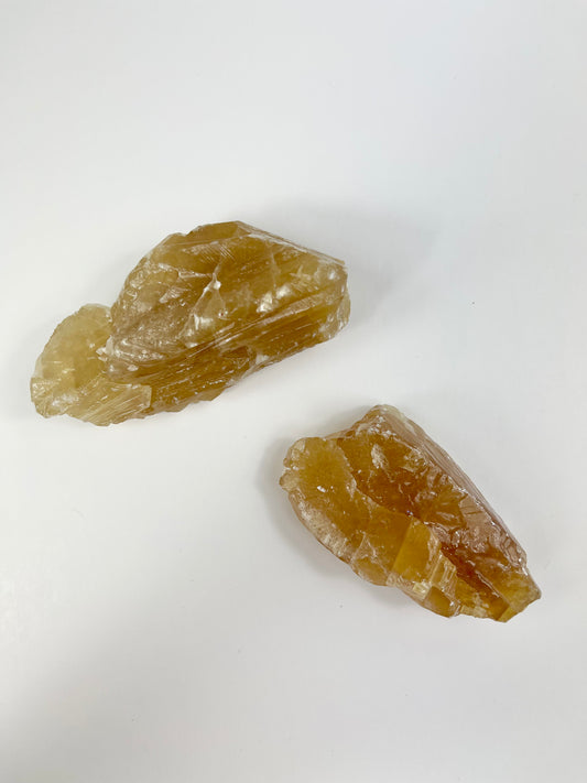 Honey Calcite Raw Specimens