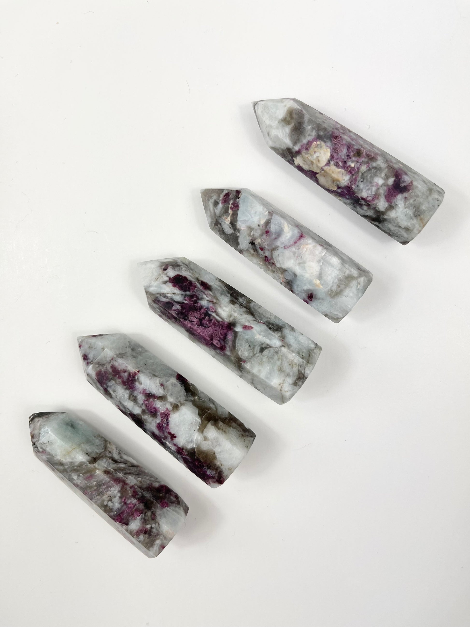 Pink Tourmaline Towers Group Picture