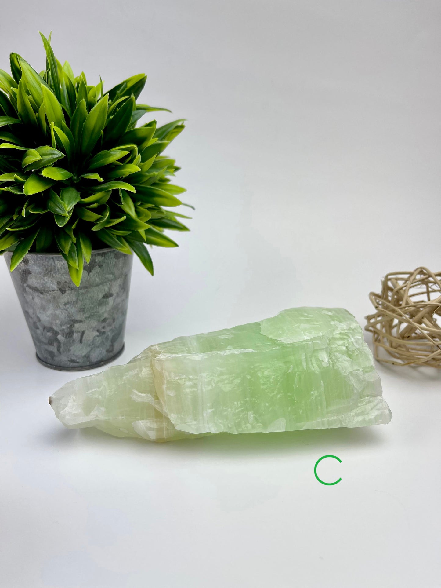 Green Calcite Raw Specimen C