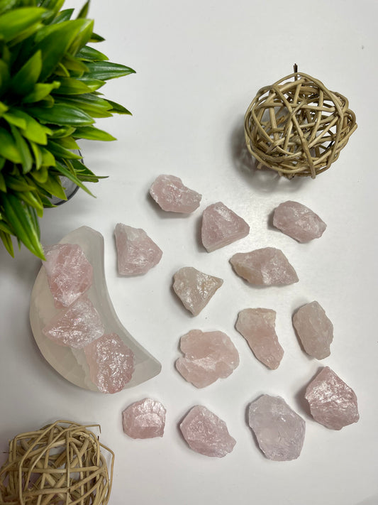 Rose Quartz Raw Pieces
