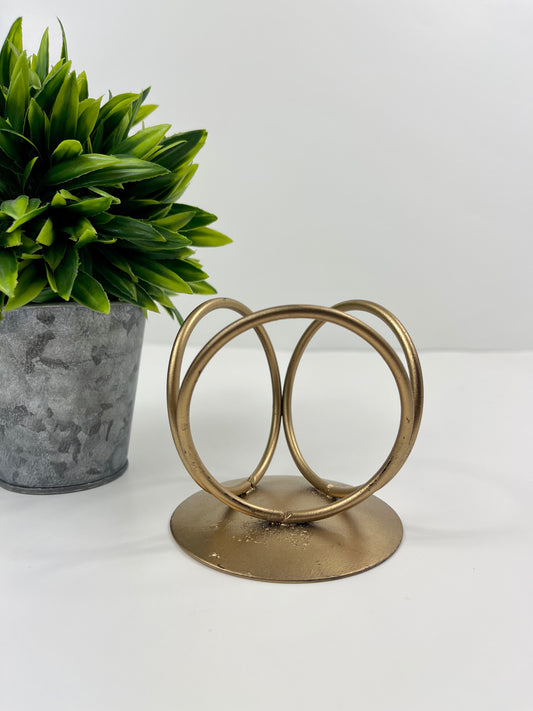 Gold-Plated Sphere Stand