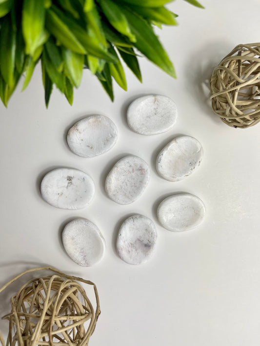 Scolecite Worry Stones - Canadian Crystal Queens