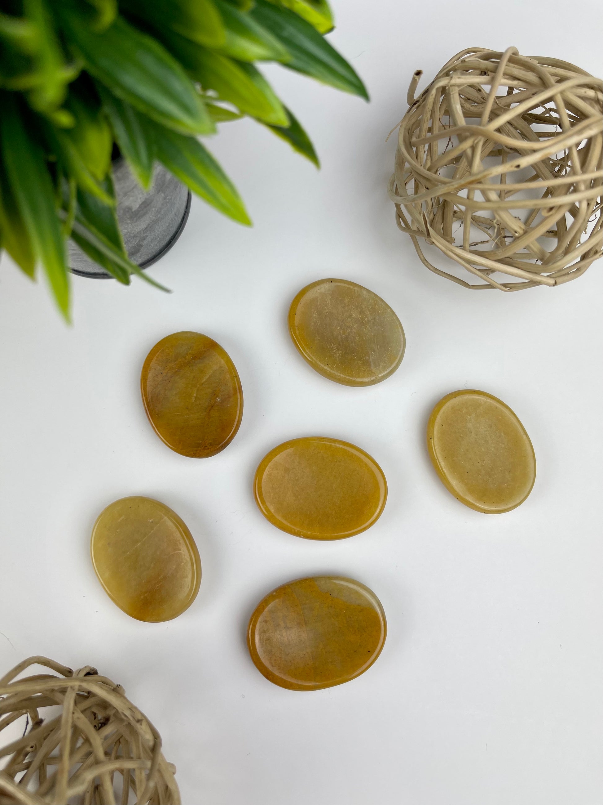 Yellow Jasper Worry Stones