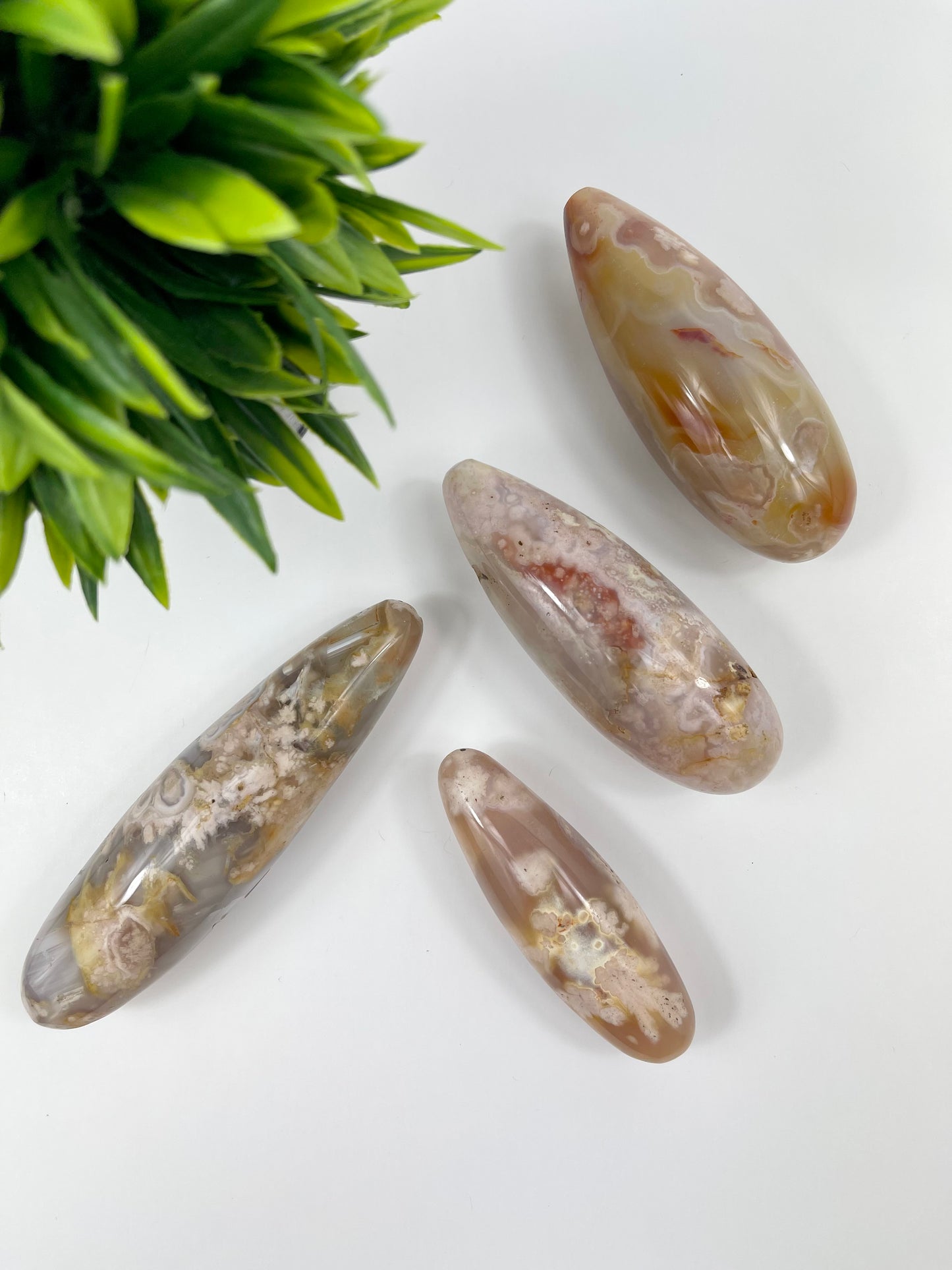 Flower Agate Massage Wands