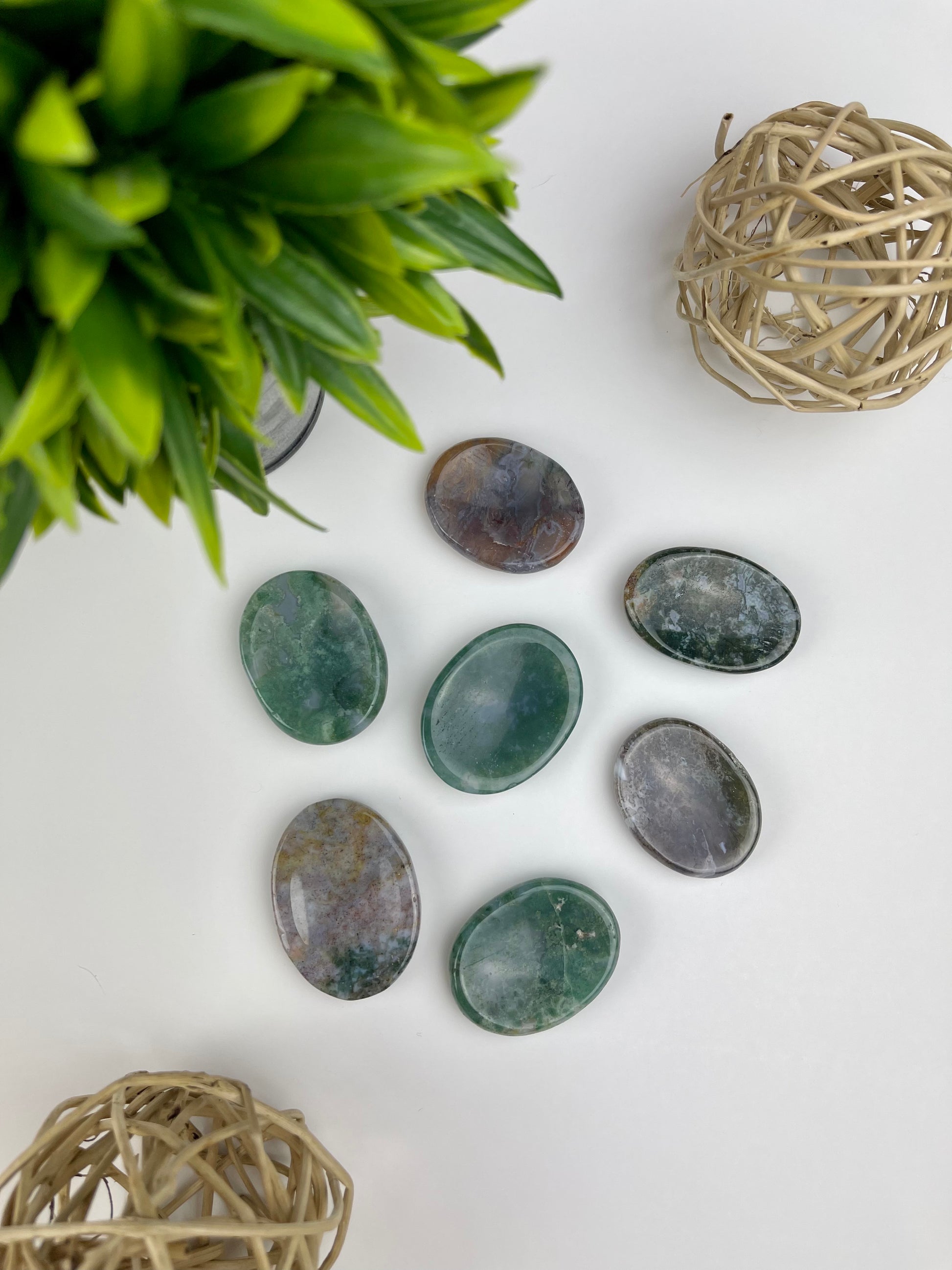 Bloodstone Worry Stones