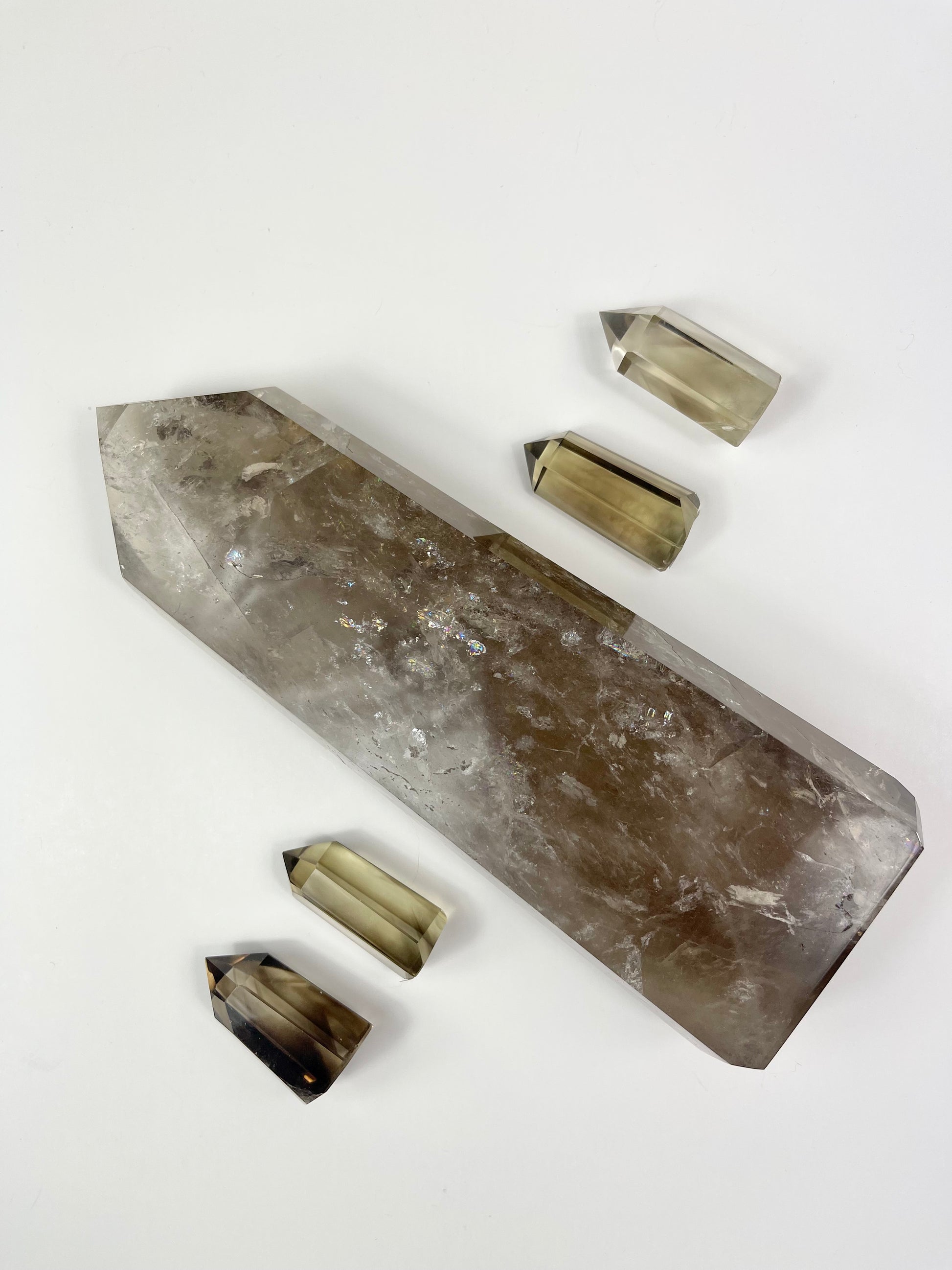 Smokey Quartz Towers Group Picture