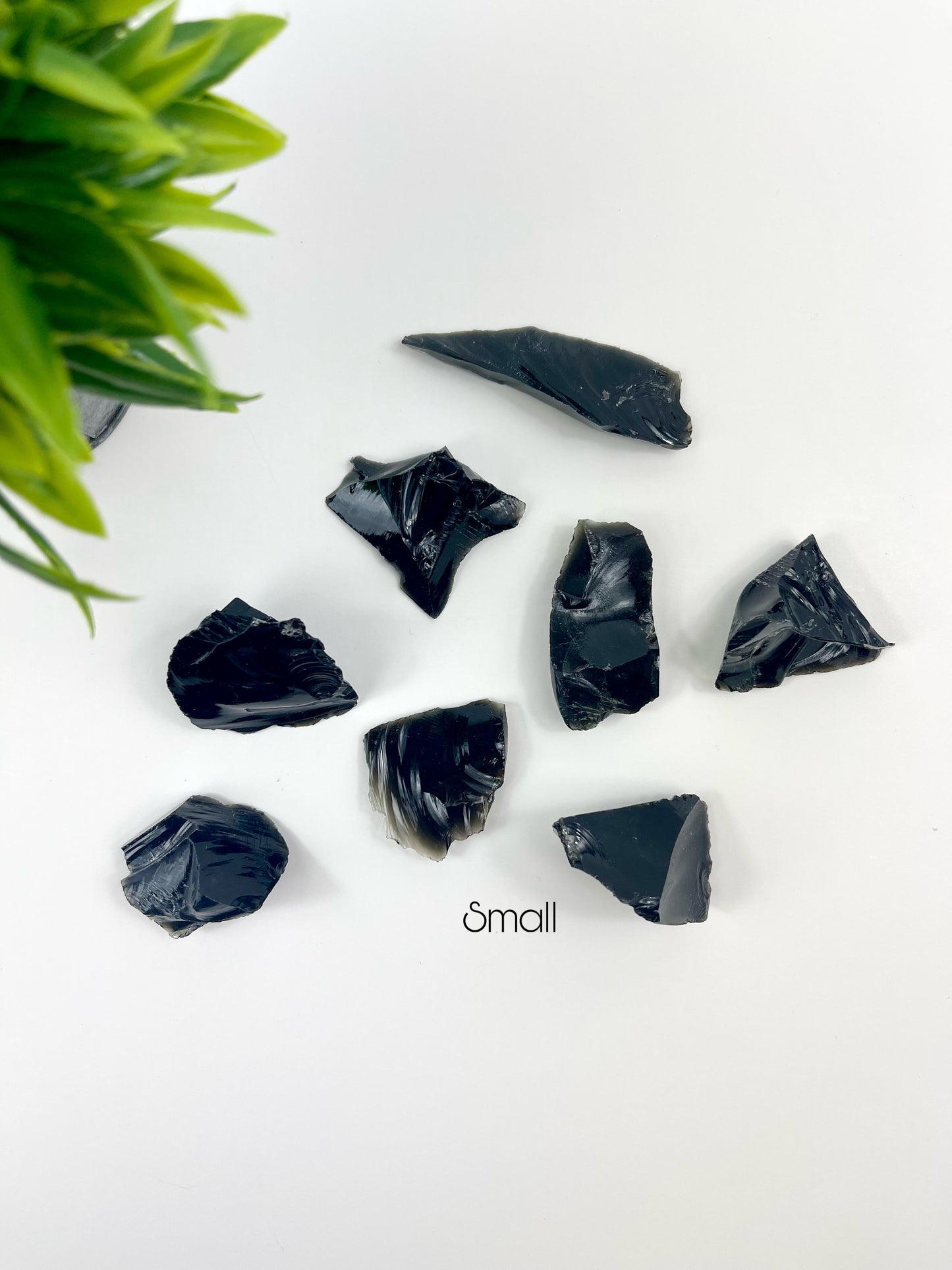 Small Black Obsidian Raw Pieces