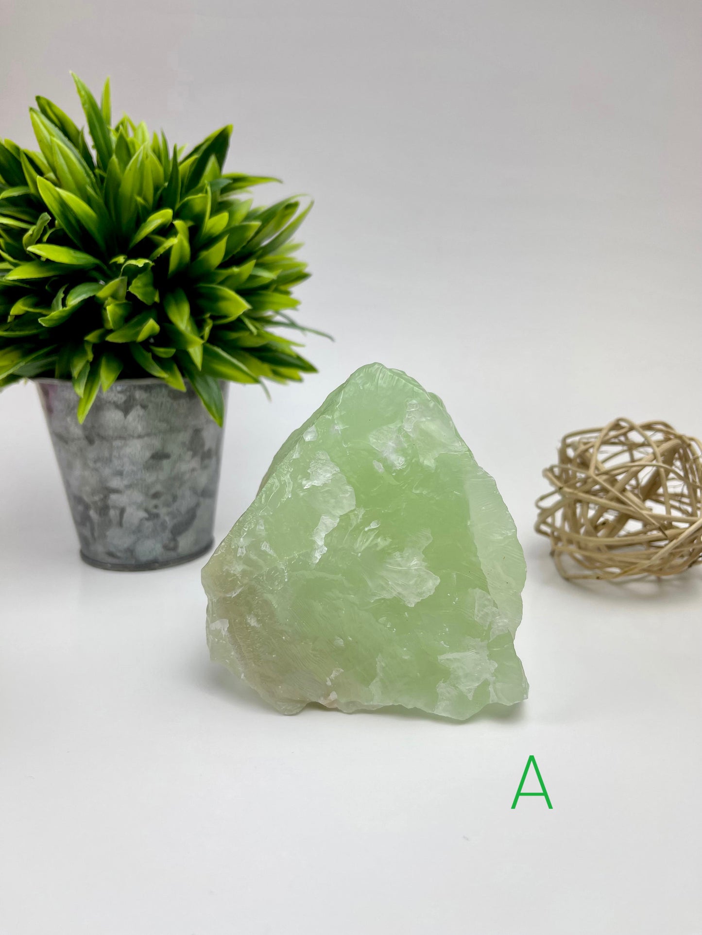 Green Calcite Raw Specimen A