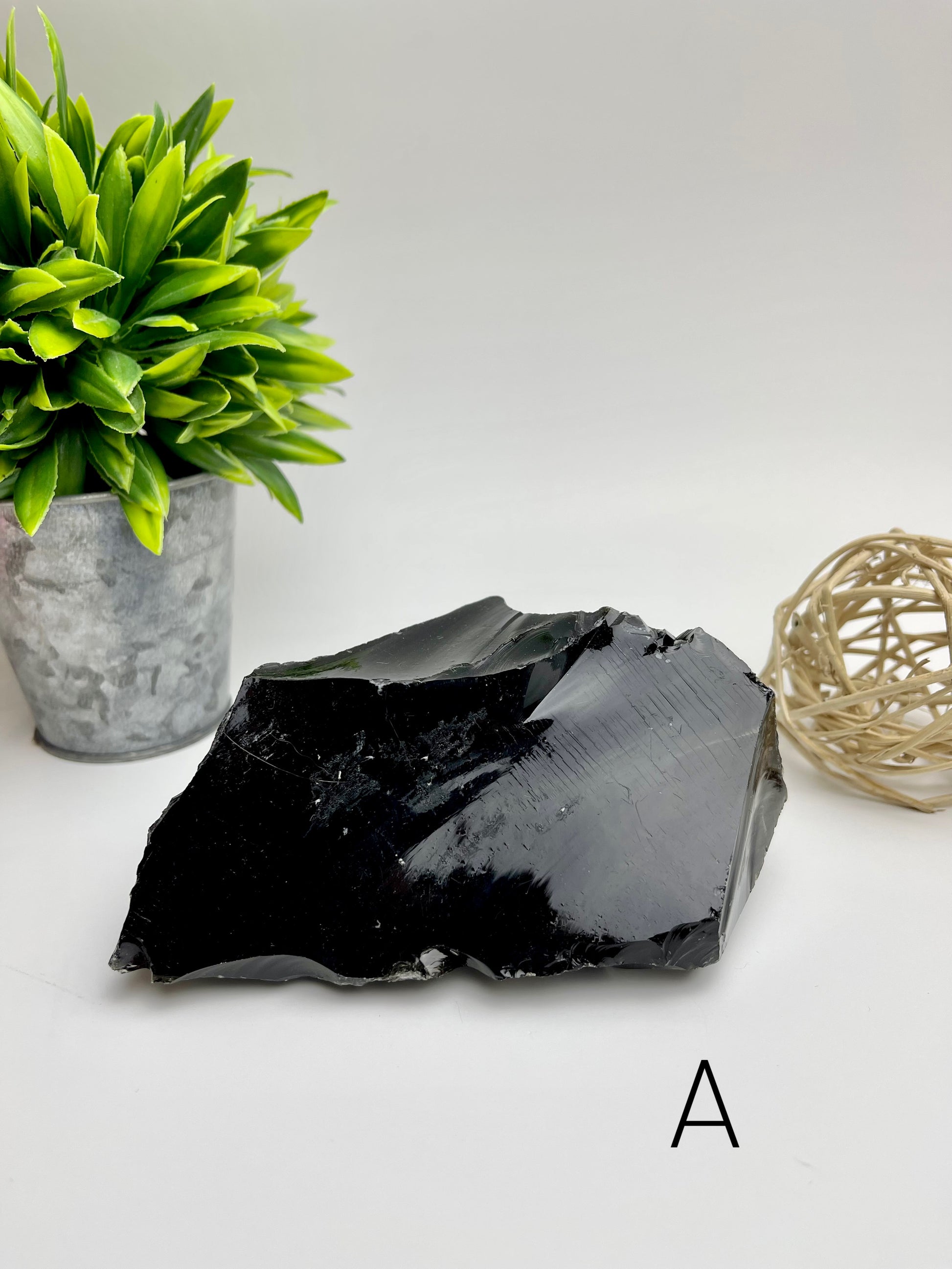 Black Obsidian Raw Specimen A
