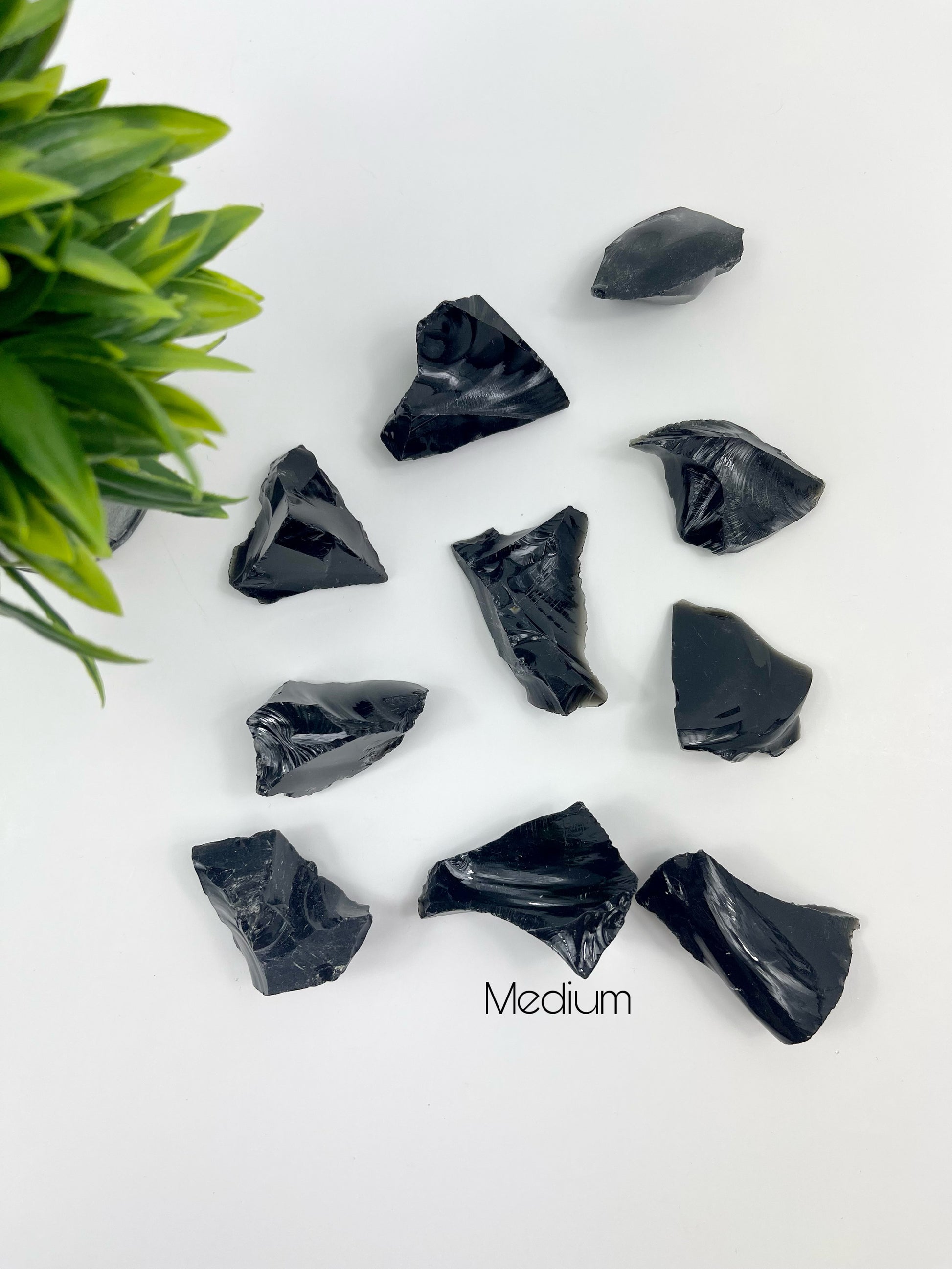 Medium Black Obsidian Raw Pieces