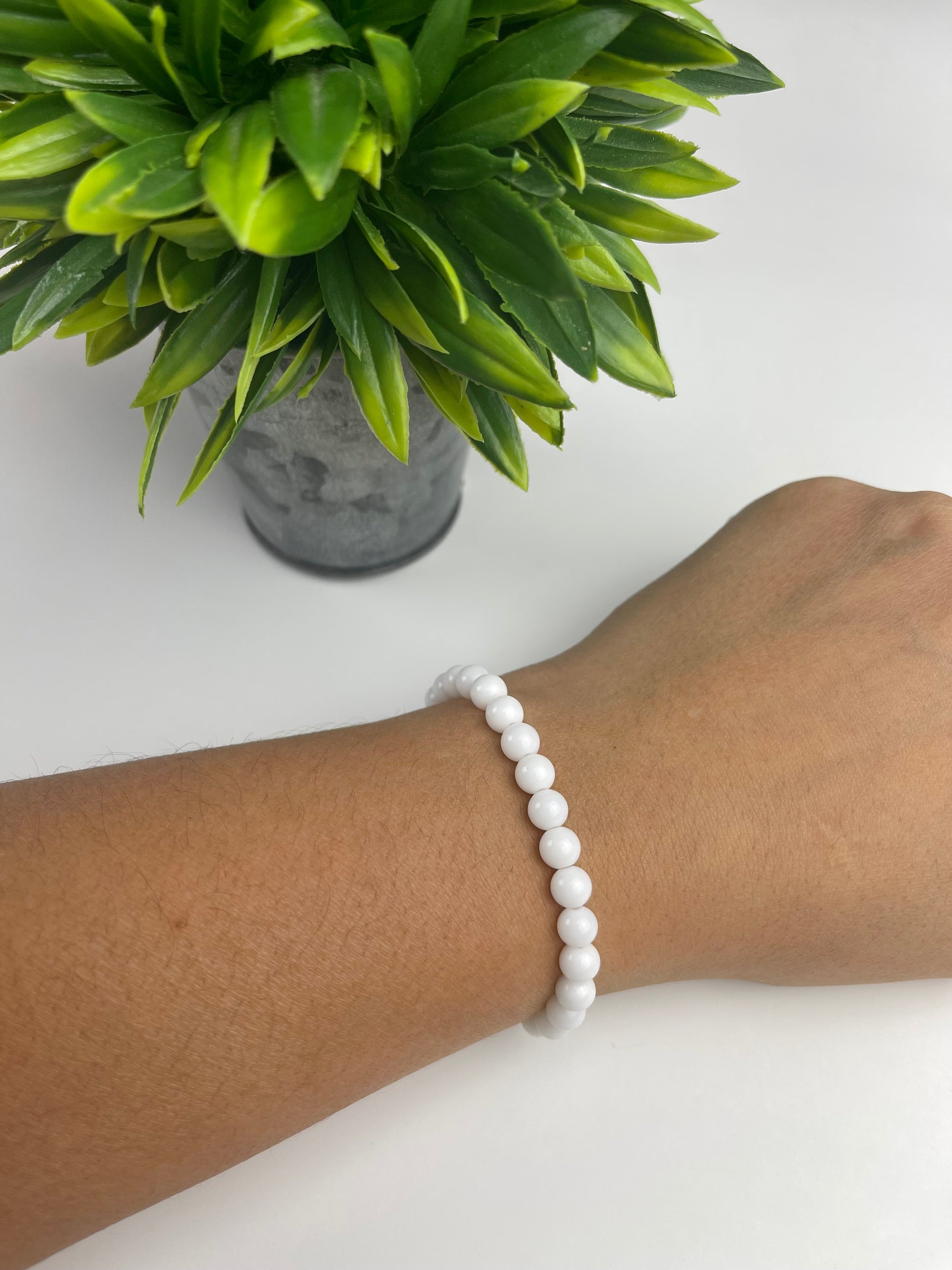 White Jade Crystal Bracelet