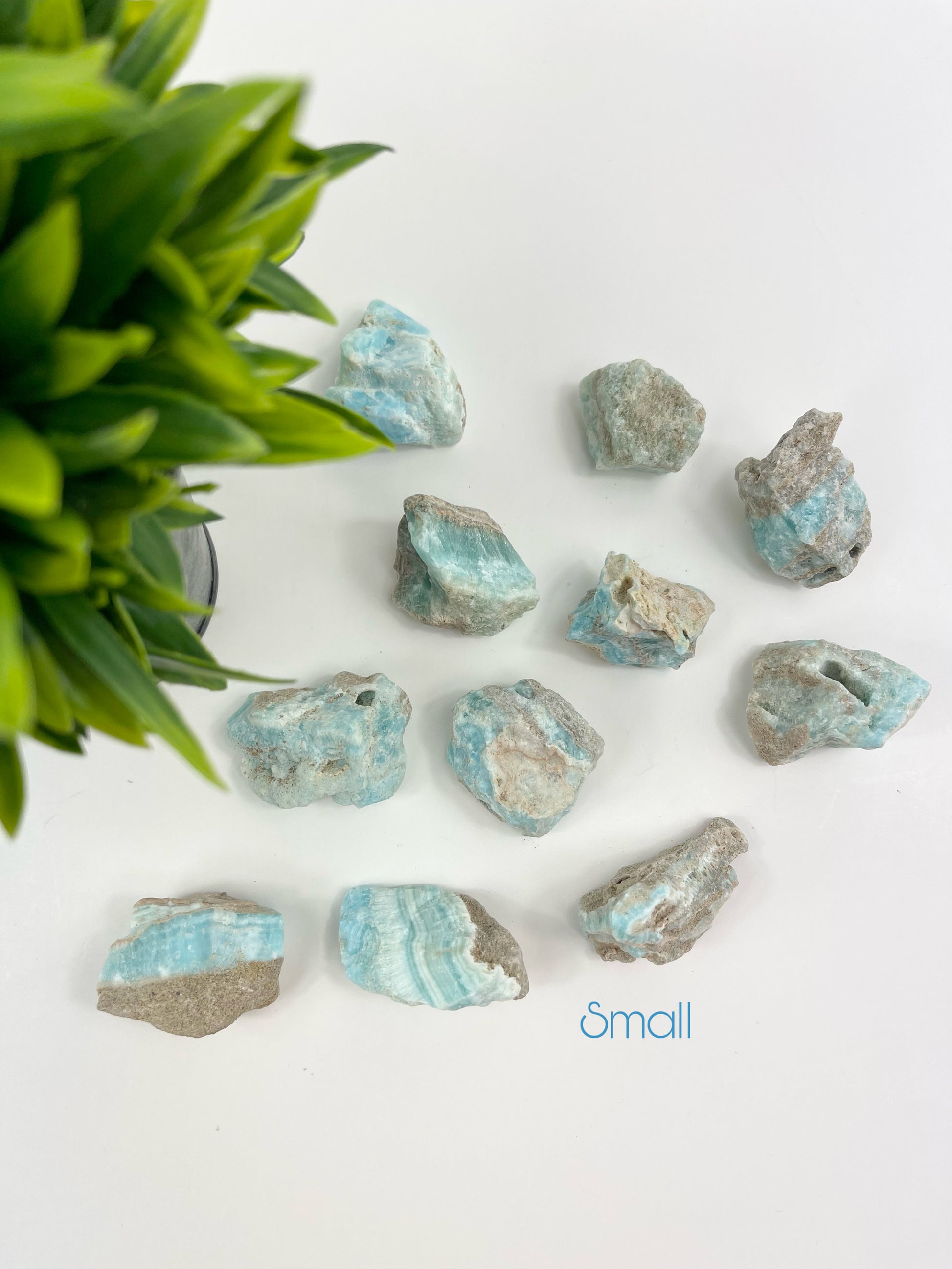 Small Caribbean Blue Calcite Raw Pieces