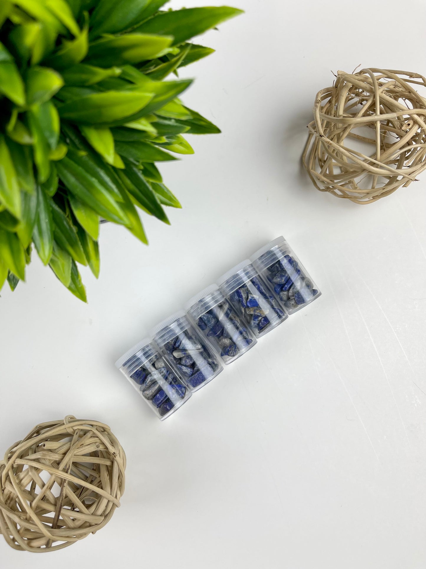 Lapis Lazuli Polished Crystal Chip Bottles