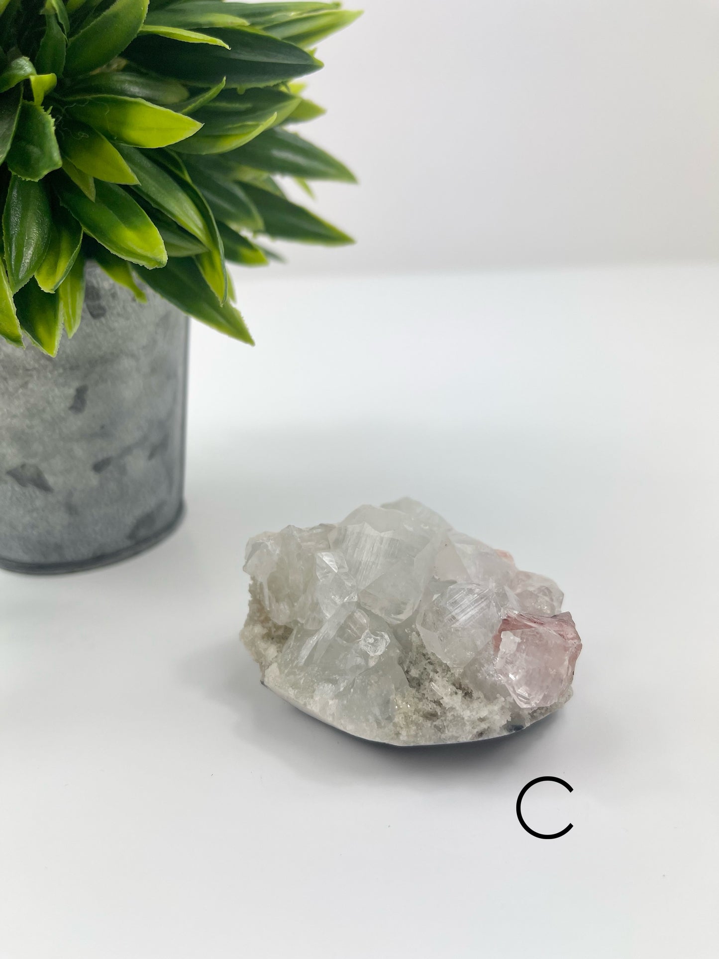 Apophyllite and Chalcedony Raw Clusters