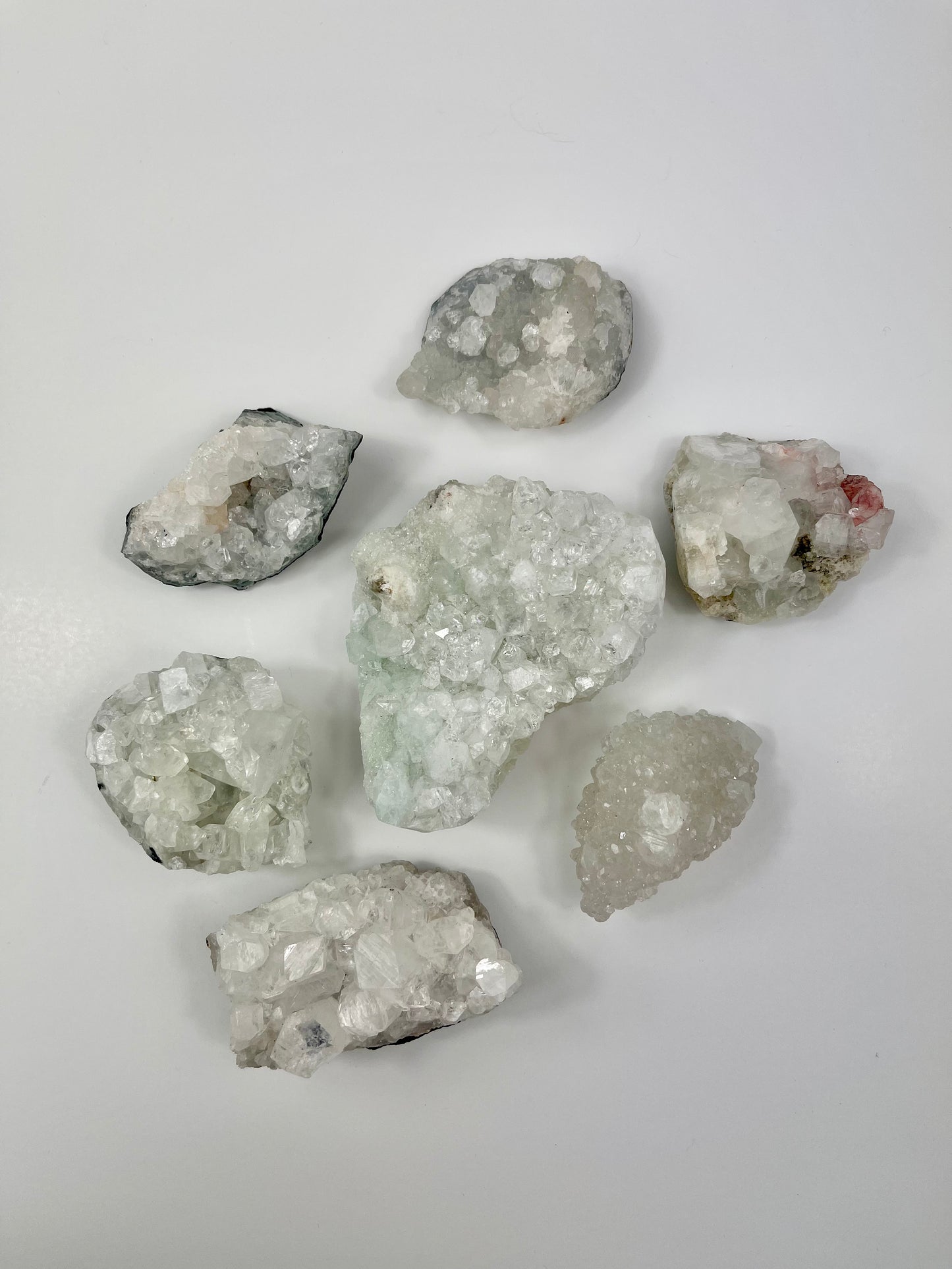 Apophyllite Clusters Group Picture