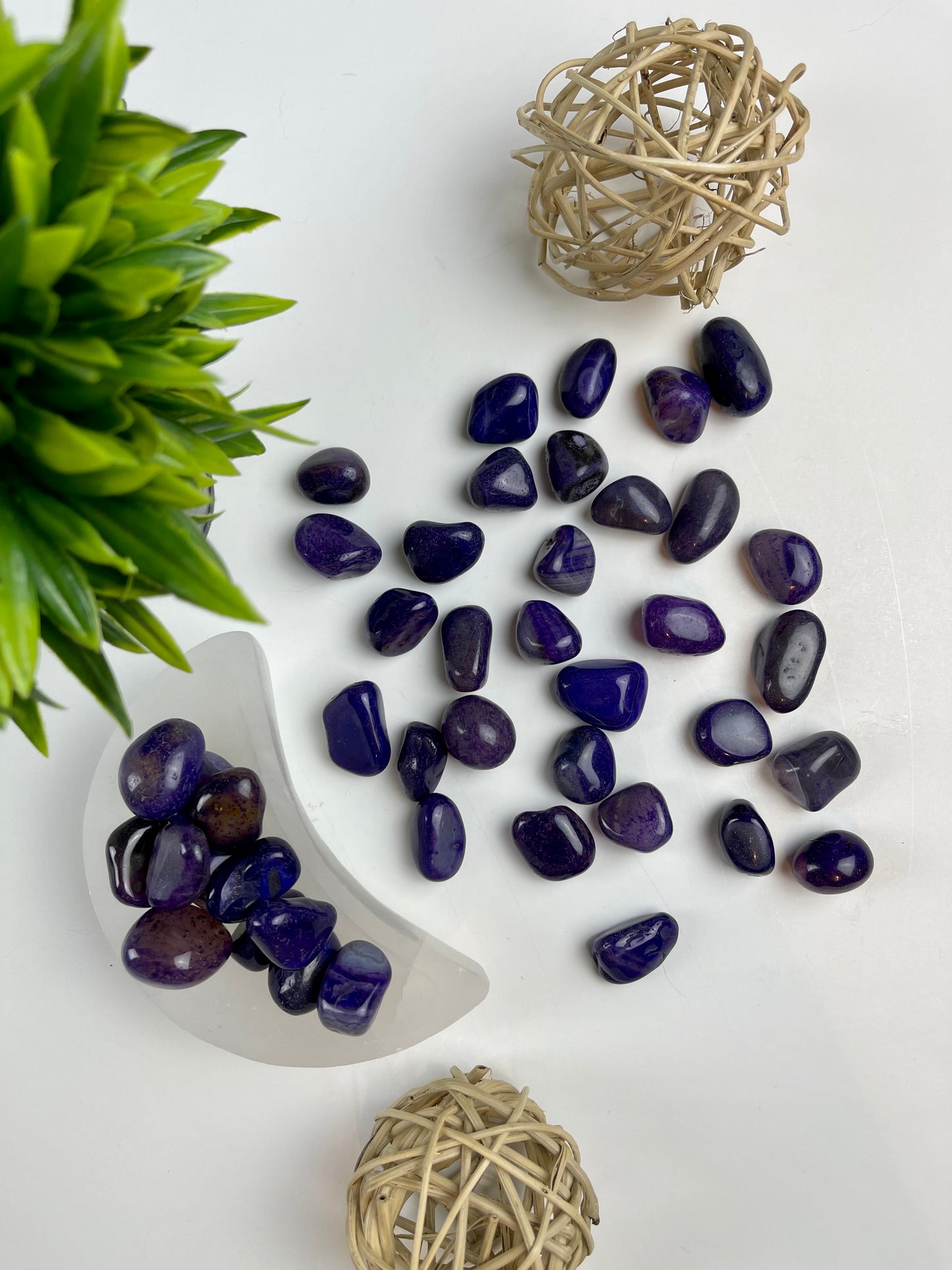 Purple Agate Tumbles