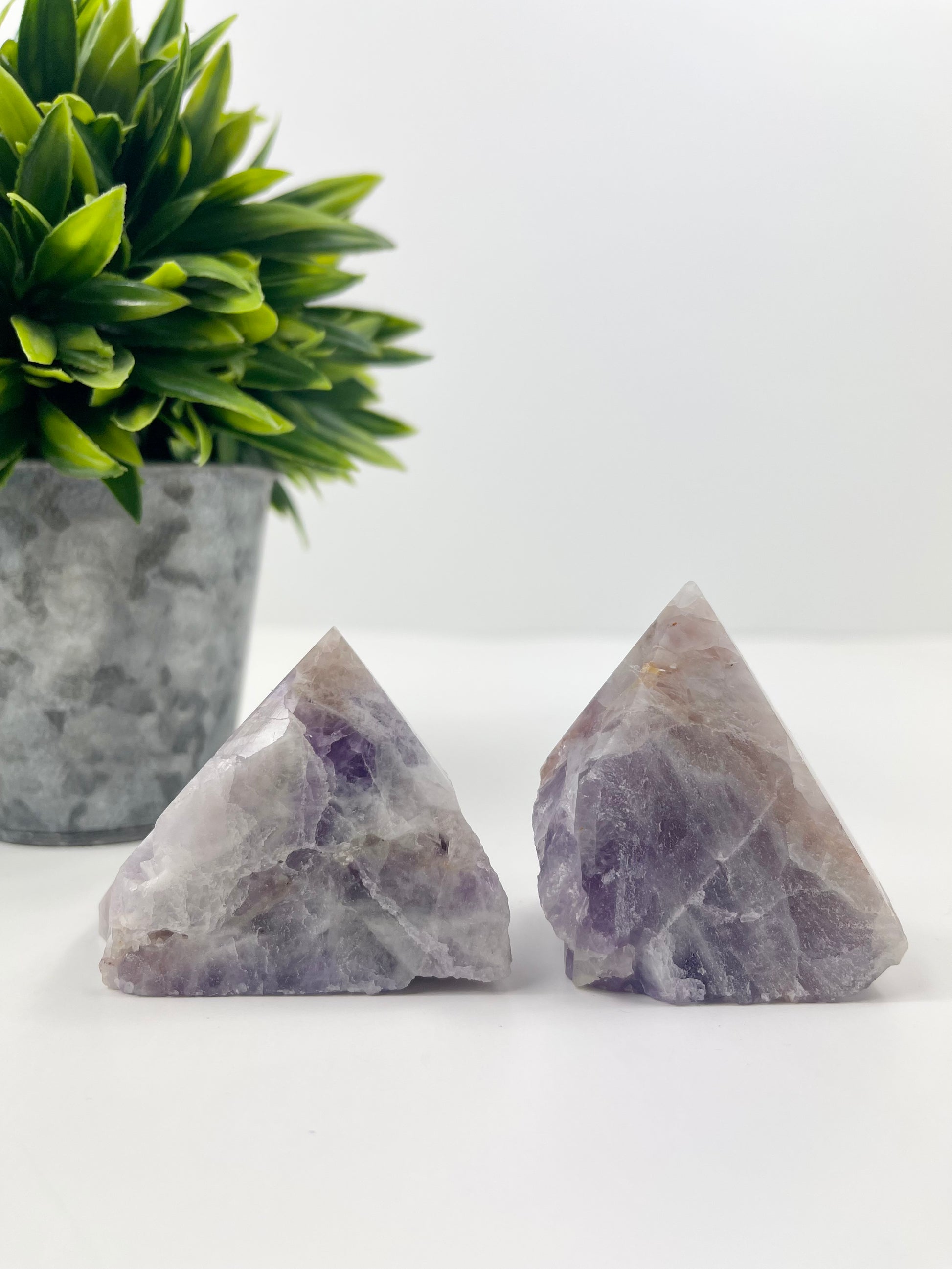 Chevron Amethyst Raw/Polished Towers