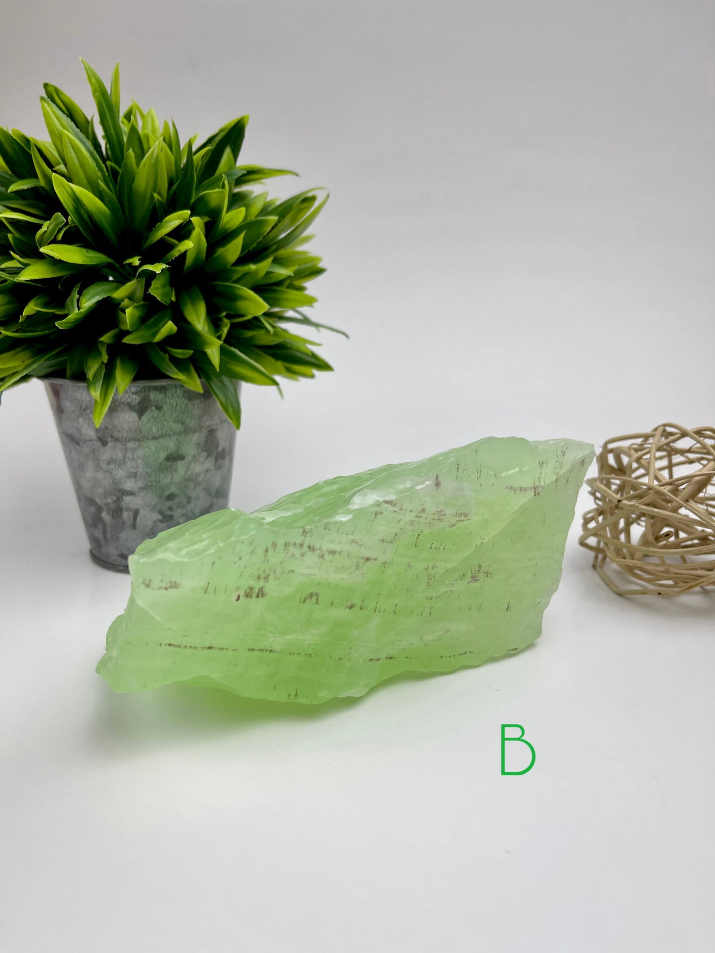 Green Calcite Raw Specimen B