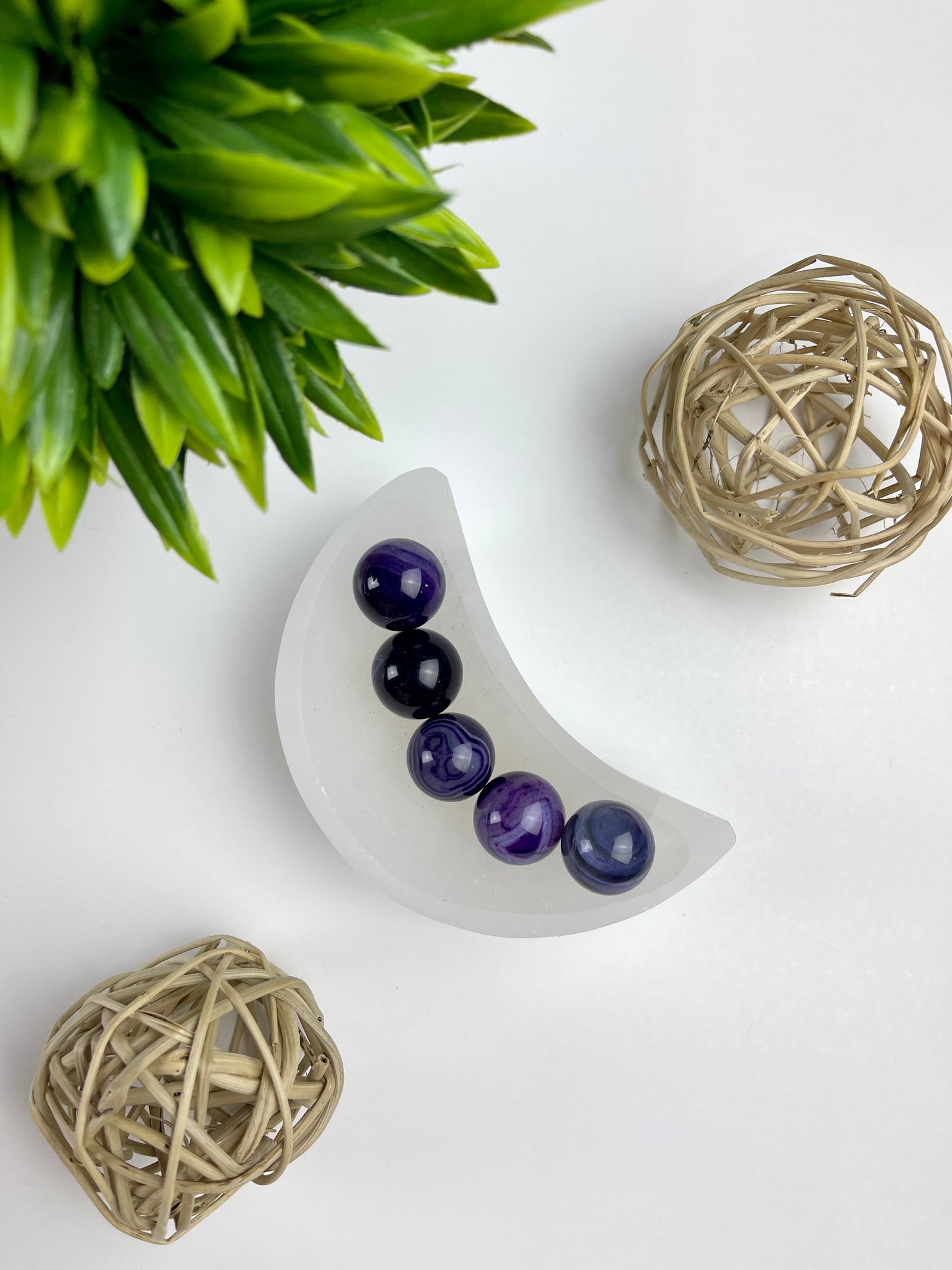 Purple Agate Mini Spheres